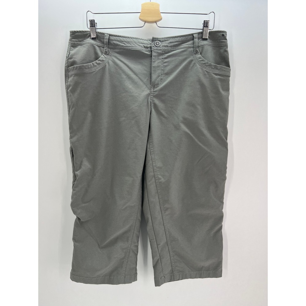 Kuhl Womens Gray Hiking Capris Cropped Outdoor Pants Size 14 Utility Gorpcore